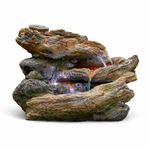 Kelkay Bubbling Brook Garden Water Feature LED Stone Effect Fountain