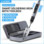 FNIRSI 100W Smart Soldering Iron 100-450°C Fast Heating Portable Repair Tool UK