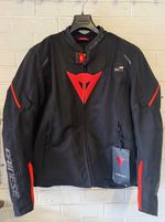 DAINESE MOTORCYCLE JACKET D-AIR SMART AIRBAG LS SPORT BLACK FLO RED 628