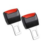 Seat Buckle Adjustable Seat Accessories 2 Pcs Red Fixing Strap,Suitable for Most