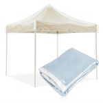 3 x 3 m Gazebo Protective Cover Transparent Waterproof Cover for Canopy Tent