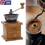 Manual Coffee Grinder Wooden Coffee Bean Grinder Retro Hand Grinders Portable