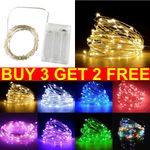 20/50/100X LED Battery Micro Rice Wire Copper Fairy String Lights Party Decor UK