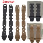 2pcs/Set Tactical Molle System Malice Clips Strap Buckle Quick Release Clips