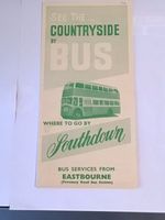 Southdown Bus Leaflet  - See The Countryside By Bus - Eastbourne, 1961