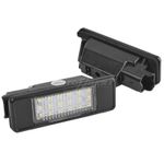 2pcs LED Licence Number Plate Light For Nissan Juke Qashqai X-Trail Patnfinder.