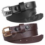 LEATHER BELT For Women (100% GENUINE) Black / Brown 18'' to 58'' waist sizes