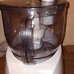 Electric Food Processor White/Smoke Grey, Plastic Bowl & Lid, Pulse, 2 Speed