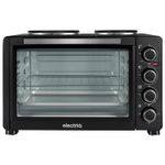 electriQ 30 L Mini Oven + Dual Hotplates 1600 W, 230 °C, Plug-&-Play Convenience
