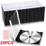 25 x CD JEWEL CASES COMPLETE WITH BLACK TRAYS / HIGHEST PREMIUM QUALITY Tool Kit