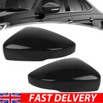 2x Left & Right Wing Mirror Cover Cap Glossy Black For VW Polo MK5 6R 2009-2018