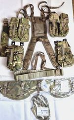 Genuine British Army Webbing Set MTP Pouches, Yoke, Hip Pad, SIZES, NEW &USED