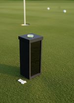 Square Golf Launch Monitor Protector Case Shank Proof Black
