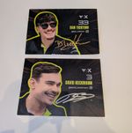 Dan Ticktum & David Beckmann Hand Signed Kiro Formula E Cards FE AutographedPair