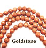 Semi Precious Gemstone Beads Goldstone Craft Stones - Various sizes available
