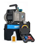 HVAC Air Vacuum Pump 1/4 HP 3.5 CFM AC Vacuum Pump Gauge Set Rotary Auto Repair