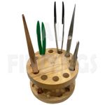 Wooden Tweezer Stand Holder Tweezers Storage Tool