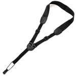 Tiger Ukulele Strap - Adjustable Black Uke Strap