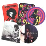5 x Jimi Hendrix Logo New & Official Vinyl Stickers