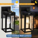 COLBOR Outdoor Solar Wall Lights Motion Sensor 3 Modes for Garage Garden Yard