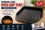 Cookware Premium LARGE Oven Chip Tray, Teflon Non stick (36 x 34cm) Carbon Steel