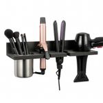 Hair Dryer Holder Wall Mounted Hairdryer Station Rack for Storaging Straightener