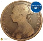 Victoria Penny Bun Head Pennies Choose your date 1860-1894 FINE or Better