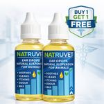 *MAX STRENGTH* Dog Ear Drops STOP Shaking Ears Itching Mites Odour Wax 2x30ml