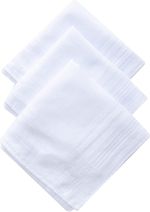 10 x Mens White Handkerchiefs Hankies Hanky Hankerchiefs Cloths cotton
