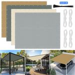 UV Sun Shade Sail WATERPROOF Outdoor Sunshade for Garden Pergola Cover Canopy