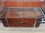 Victorian C1880 Burr Walnut Antique Writing Slope Box Campaign  For Restoration