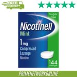 Nicotinell Nicotine Lozenge 1mg Mint – 144 100% ORIGINAL ⭐⭐⭐⭐⭐