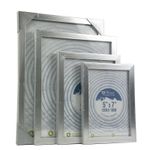 Silver Photo Picture Frame A4, 8x10, 6x8, 7x5 Wall Desk Mountable Freestanding