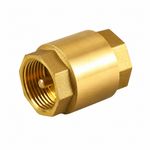 Brass Spring Check Valve Non Return Valve Female BSP Thread Sizes 1/2” to 2”