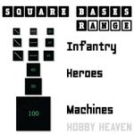 Wargaming Square Bases Full Range 20mm 25mm 30mm 40mm 50mm 100mm Tabletop Games