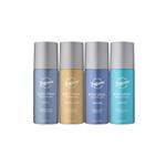 Designer Fragrances 4 Pack Assorted Men's Body Spray Deodorant Cans - For Ins