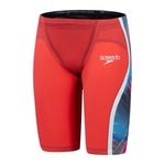 Speedo Fastskin LZR Pure Intent 2.0 Jammer - Flame Red/Picton Blue/Snow. Size 28