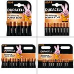 Duracell Plus AA AAA Batteries LR6 LR03 Alkaline Power Boost Actives 4-80x