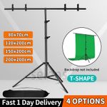 Selens Metal Backdrop Stand T shape Background Adjustable Photography Clamp Kit