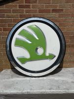 Skoda Garage Main Agents Dealer Sign. Original Genuine Dealer Sign