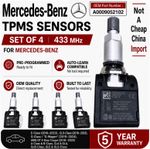 4x Mercedes-Benz TPMS Tyre Pressure Sensors E-Class W213 / S213 / C238 /A238 OEM