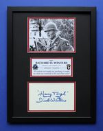 Major Richard D. Winters Autograph Art: Limited Edition Collage Framed Display