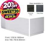 Modern Bathroom MDF Wooden Bath Adjustable Front/End Panel & Plinth Many Sizes