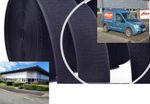 50mm x 5m Black Hook and Loop Sew On Tape, 5m Hook & 5m Loop
