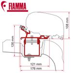 FIAMMA AWNING BRACKET ADAPTER F65/F80S VW CRAFTER WITHOUT ROOF RAIL 2017+ L3 L4