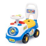 Hillington Baby Ride On Car Walker Blue Push Along Toy with Sounds