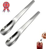 1/2pcs Long-Handle 304 Stainless Steel Dessert Spoon