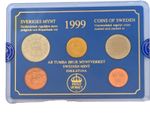 1999 OFFICIAL SWEDISH MINT UNCIRCULATED COIN SET- IN ORIGINAL CASE