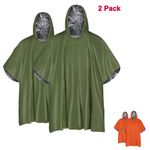 2x Premium FOIL Thermal Emergency BLANKET, First Aid Waterproof Survival Blanket