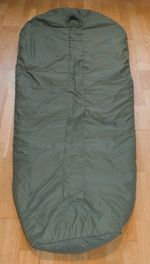 British Army Sleeping Bag Mummy Style Olive Green 3 Season Medium Weight - Large